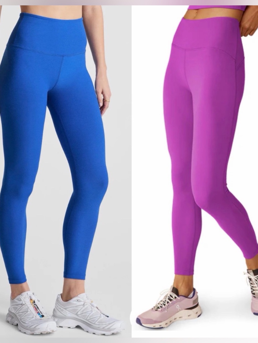 Beyond Yoga Womenâs High-Waist Leggings Pair In Blue And Purple